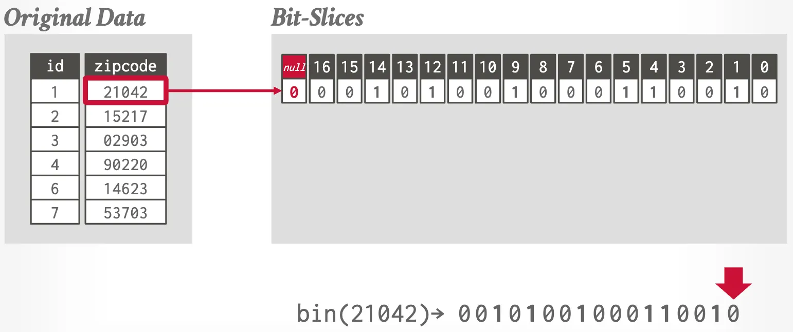 bit-sliced encoding